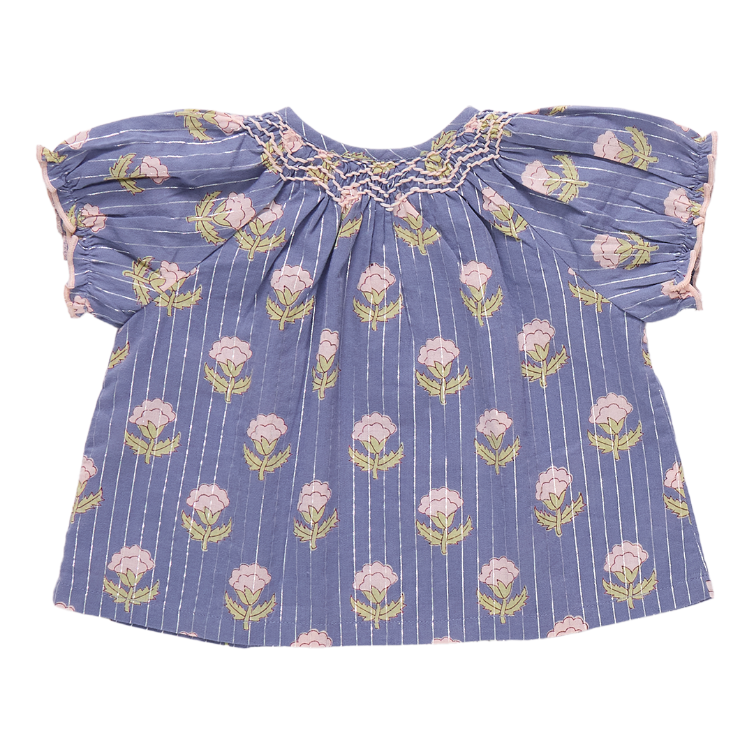 Ava Top, Periwinkle Small Bud