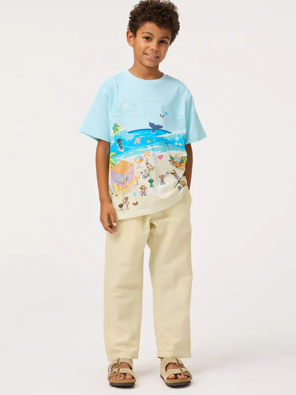 Riley S/S Tee, Pixel Beach