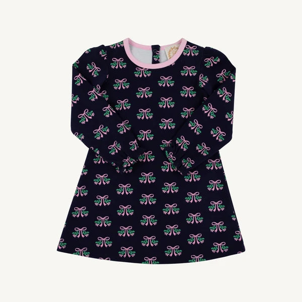 Sadie Sweatshirt Dress, Beloved Bows/Pier Party Pink