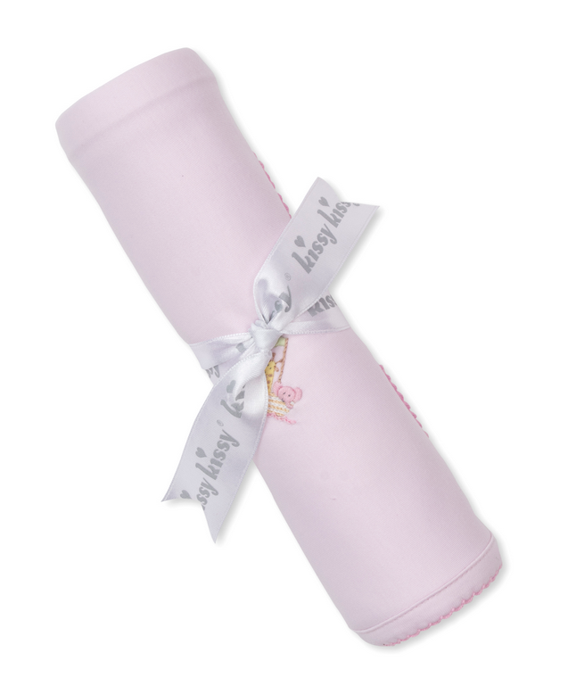 Premier Blanket w/Hand Emb., Noah's Ark, Pink