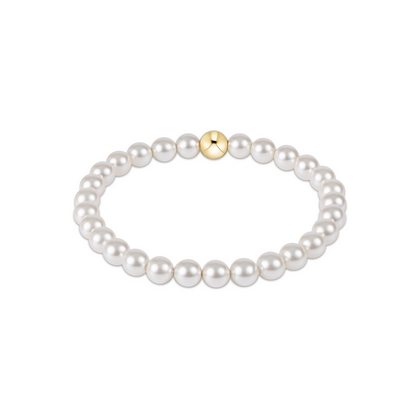 Classic Pearl 6mm Bead Bracelet