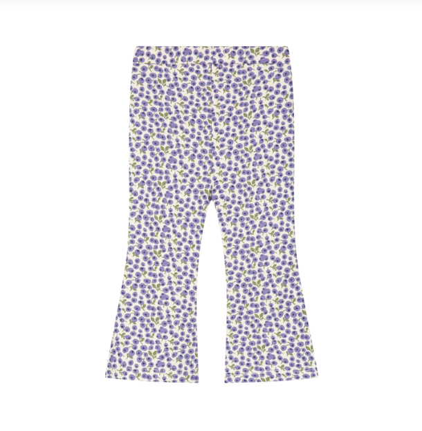 Baby Flared Pants, Blueberries on Cream