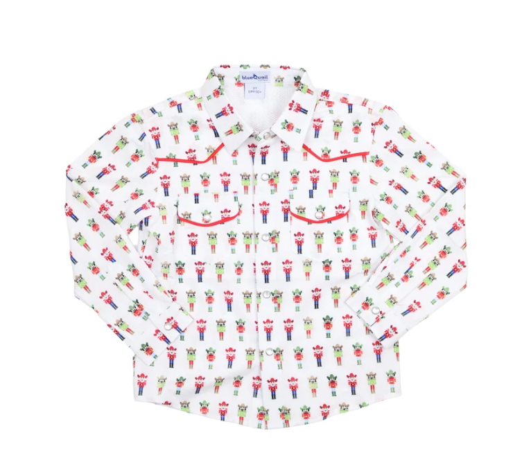 L/S Shirt, Nutcracker Pearl Snap