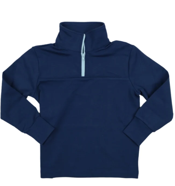 Navy Quarter Zip Pullover