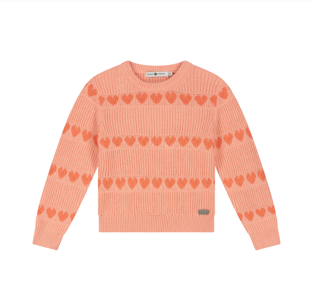Heart Pullover, Salmon