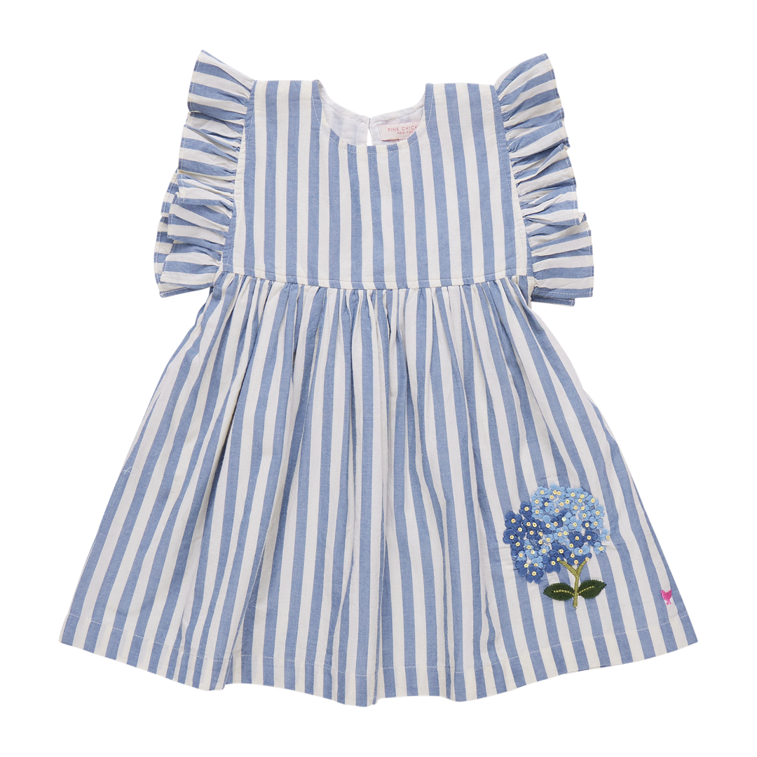 Sarita Dress, Blue Stripe