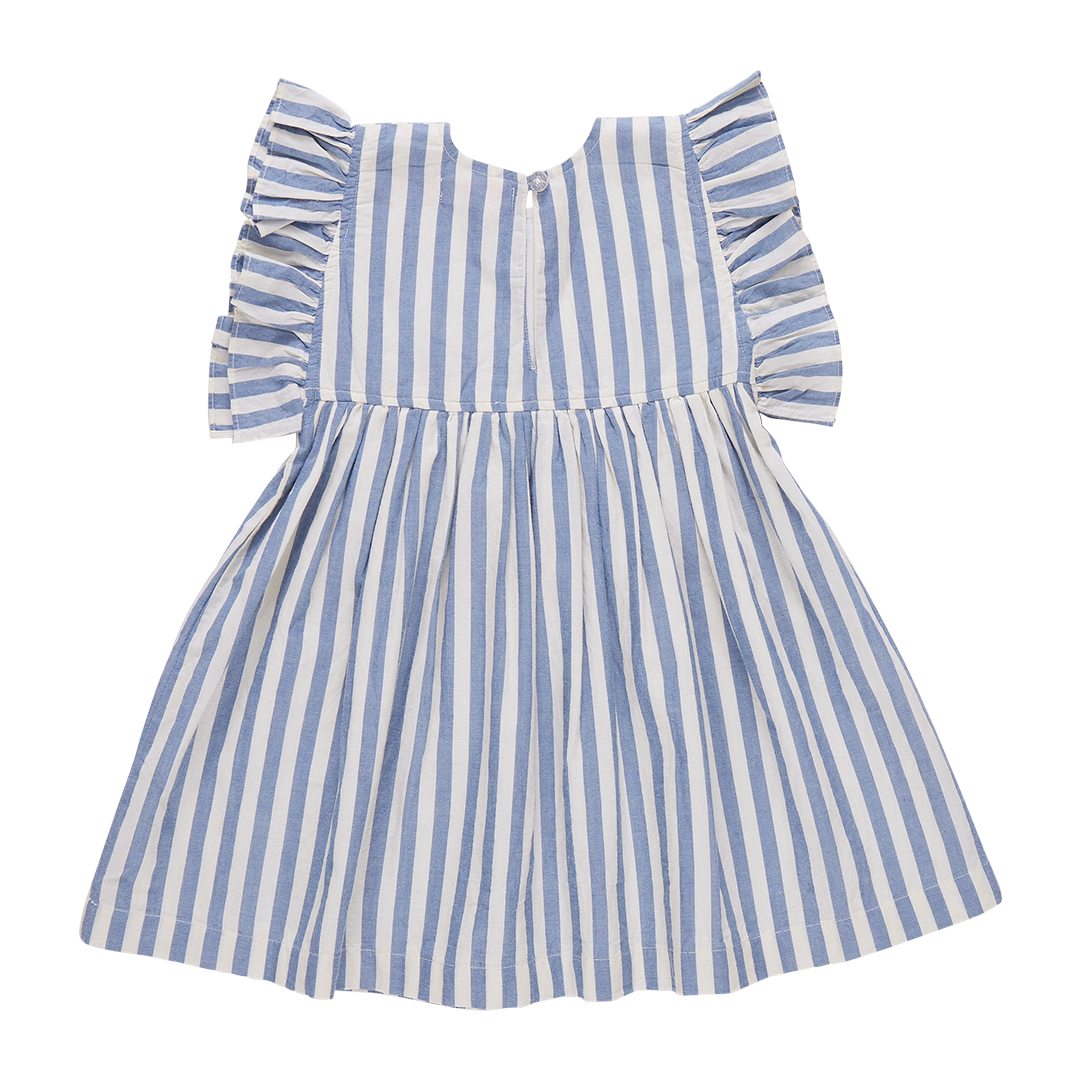 Sarita Dress, Blue Stripe
