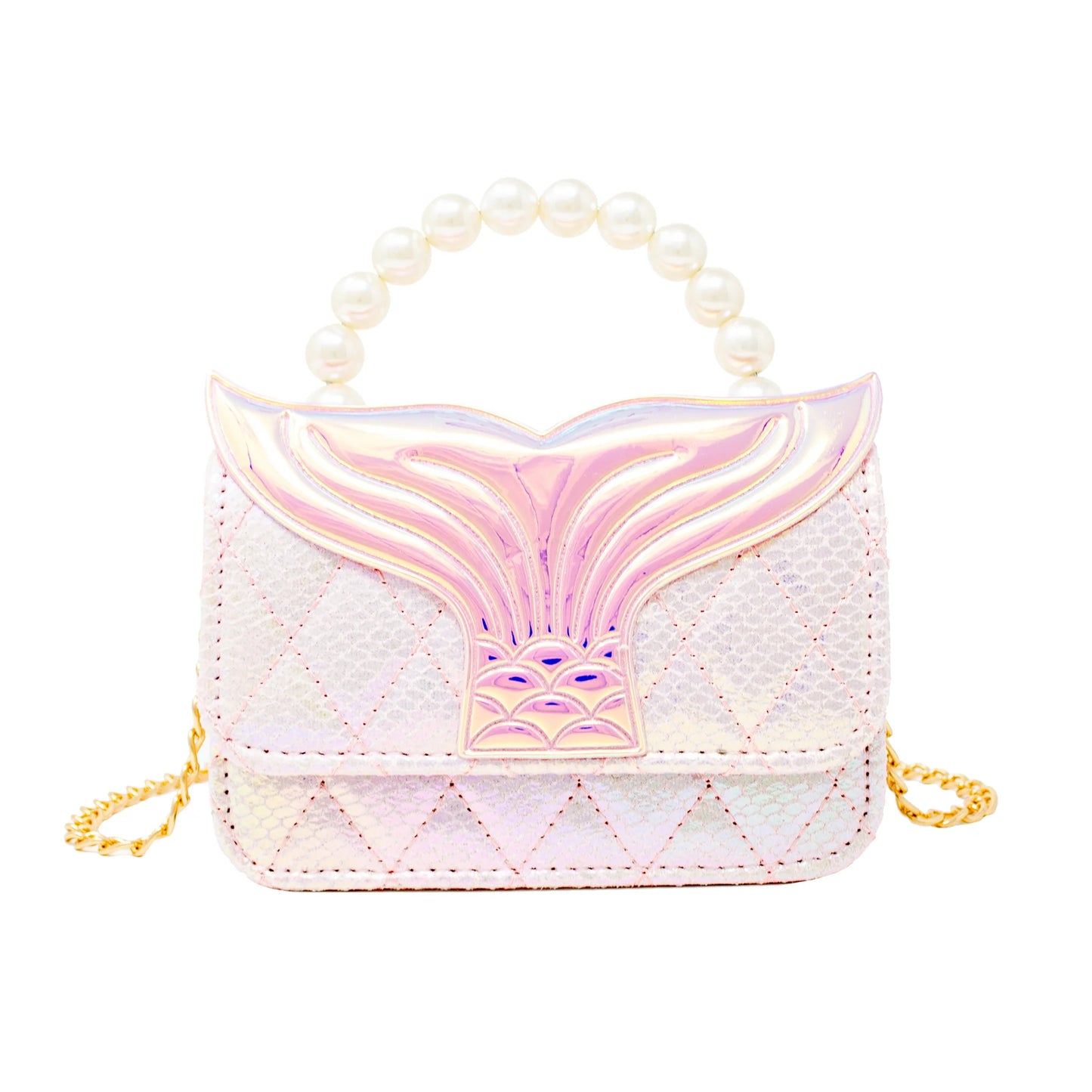 Pearl Handle Bag, Mermaid Tail