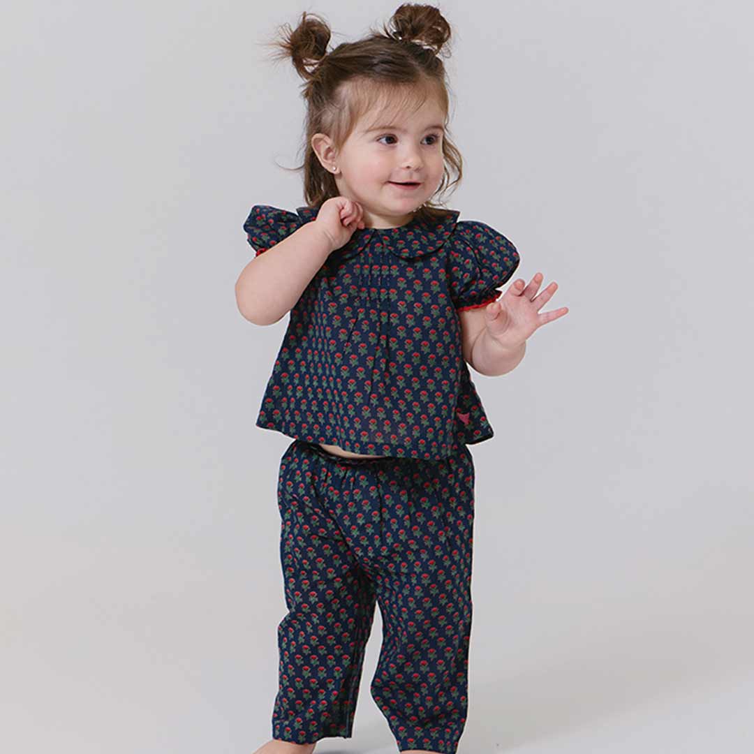 Dawson 2-Piece Set, Navy Carnation