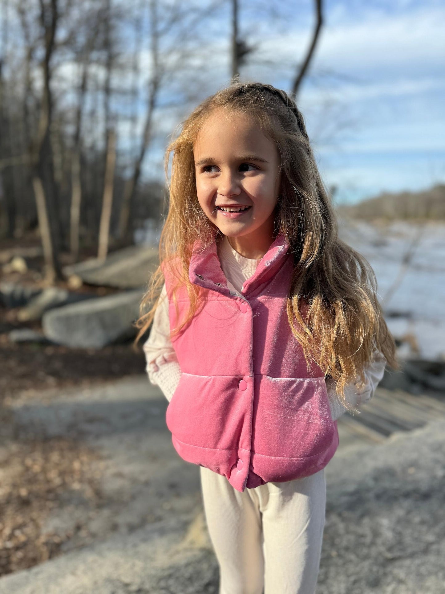 Parker Vest, Pink