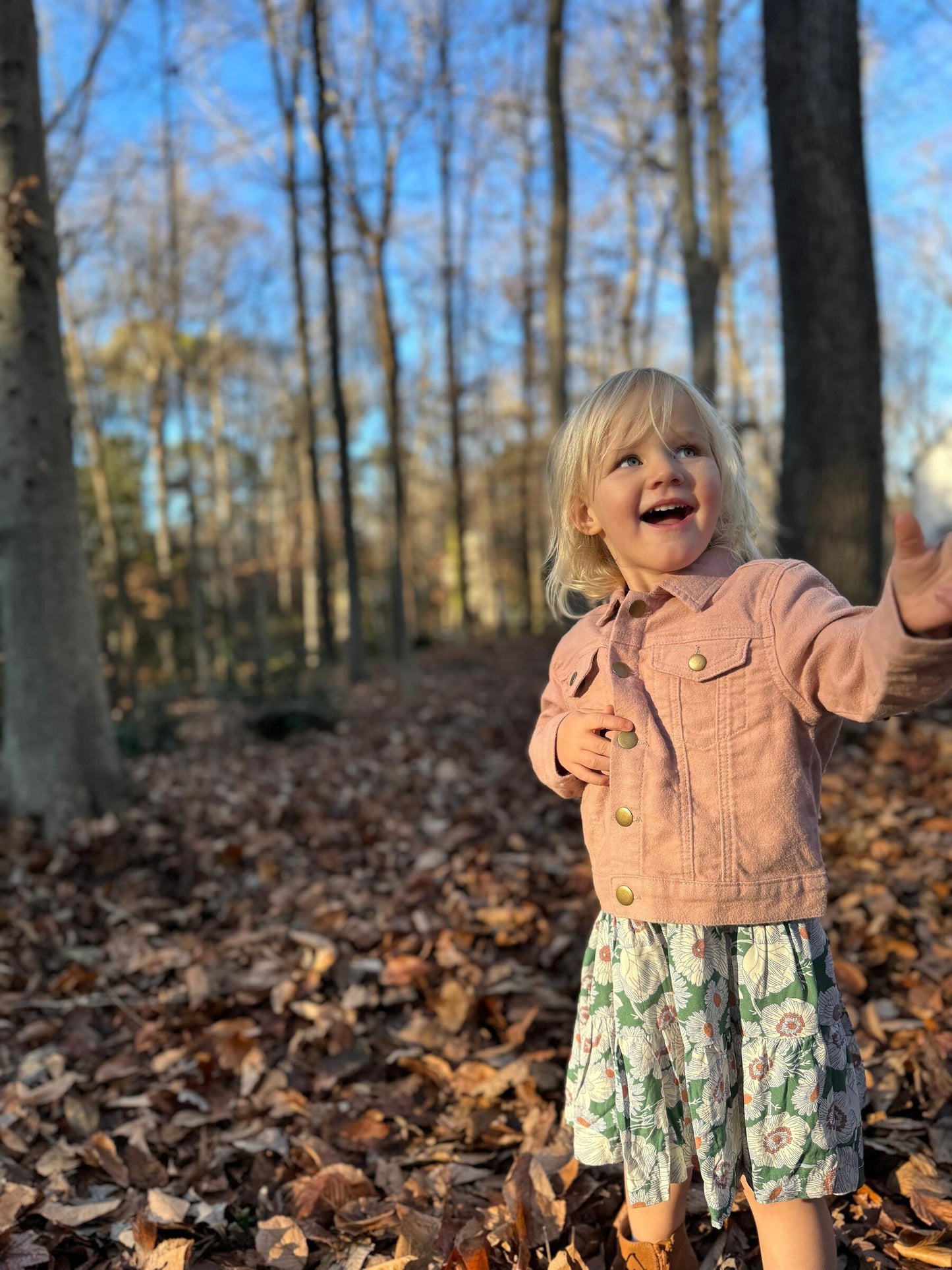 Wyatt Jean Jacket, Pink Sunset