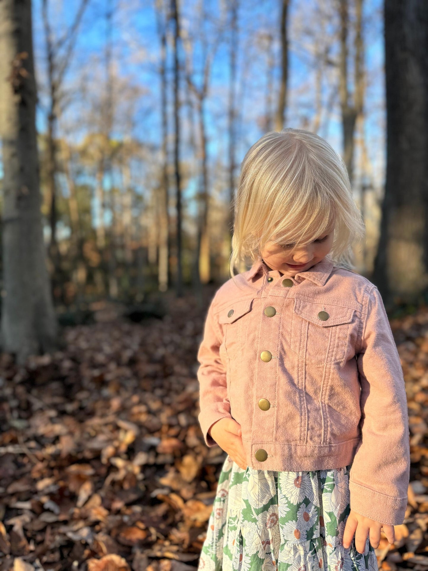 Wyatt Jean Jacket, Pink Sunset