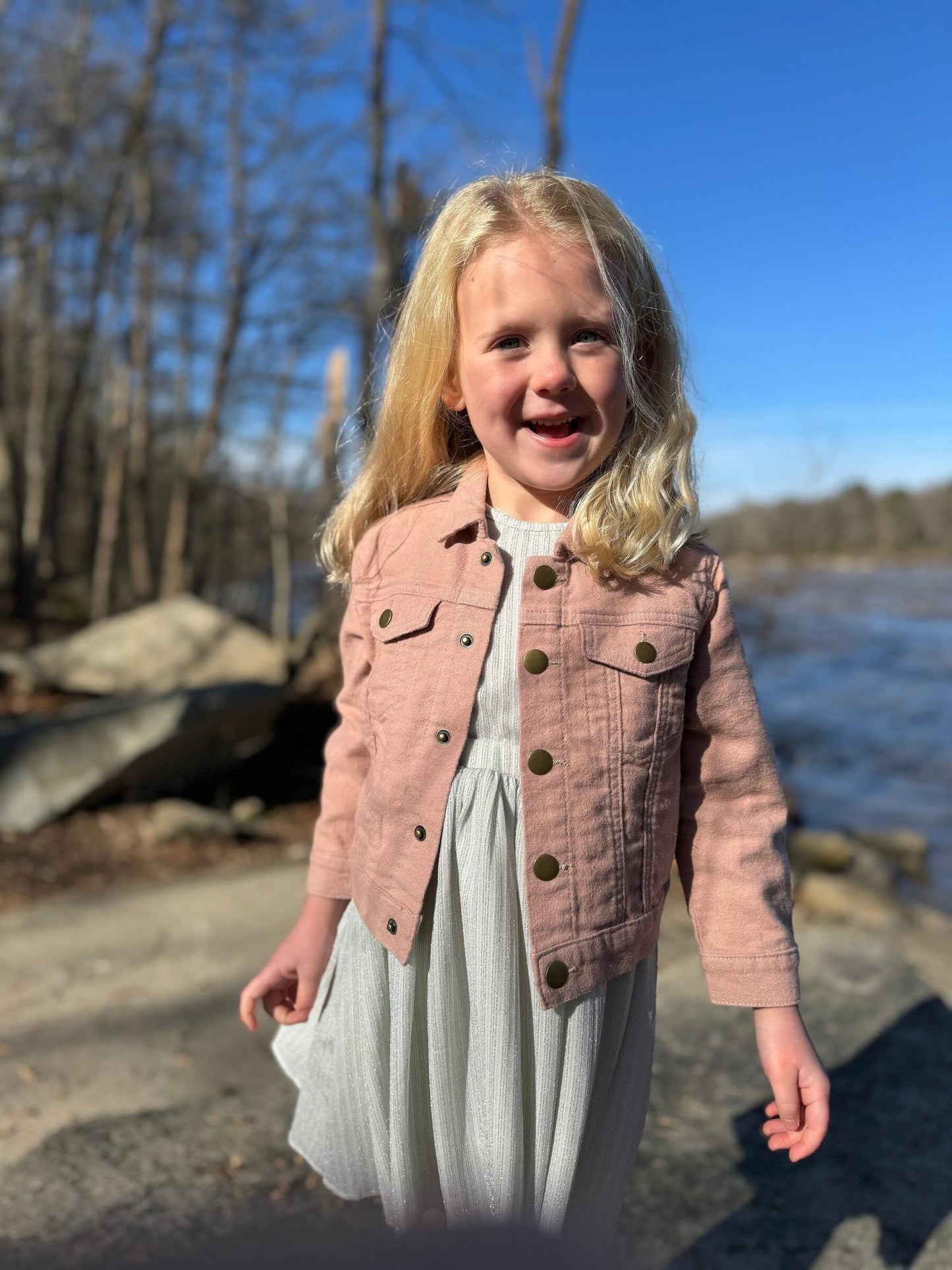 Wyatt Jean Jacket, Pink Sunset