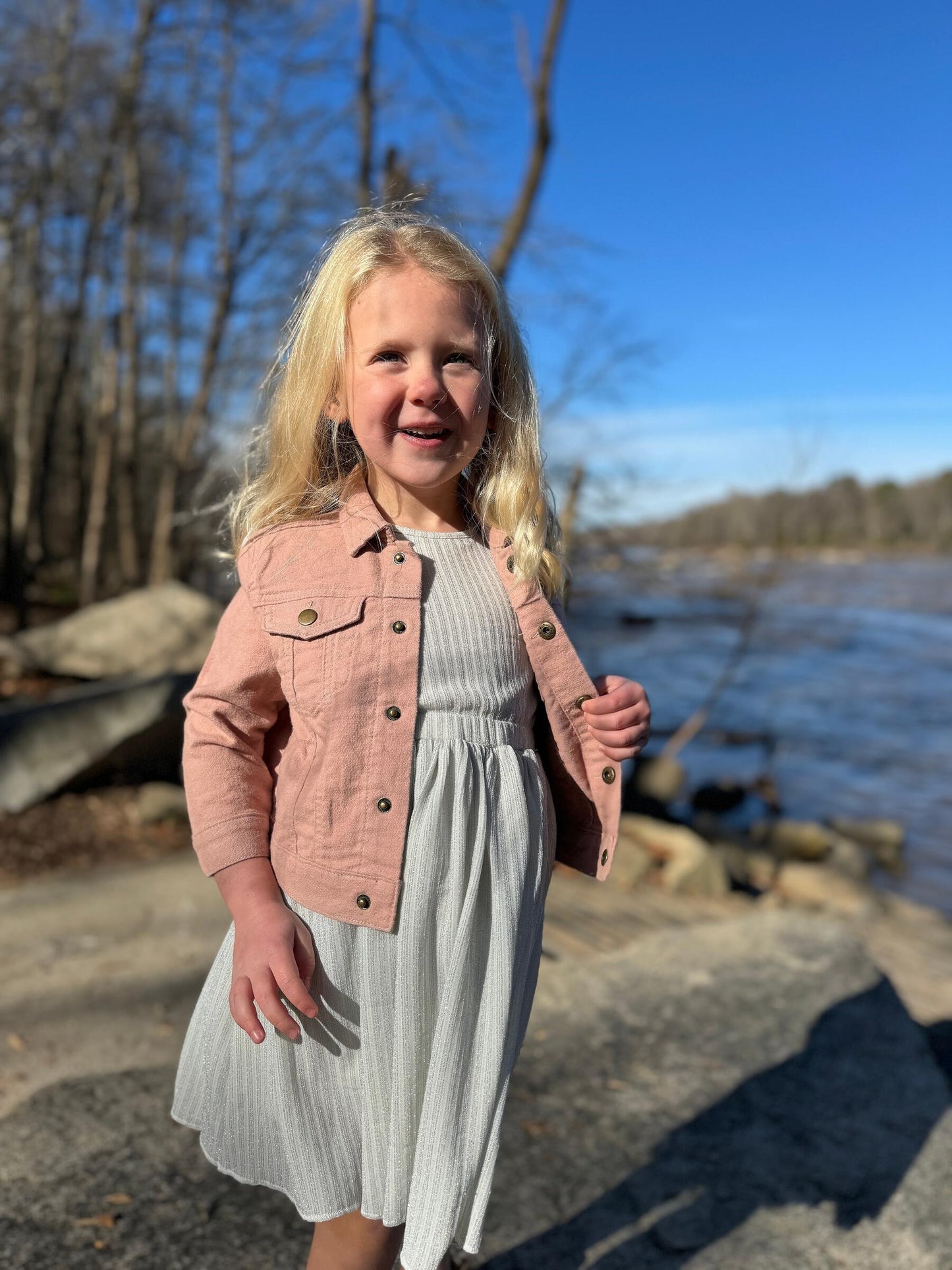 Wyatt Jean Jacket, Pink Sunset