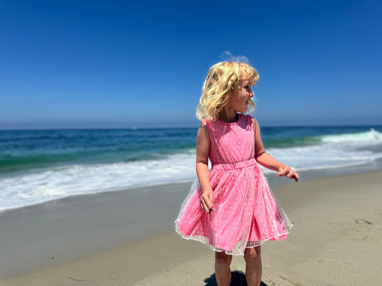 London Dress, Bright Pink