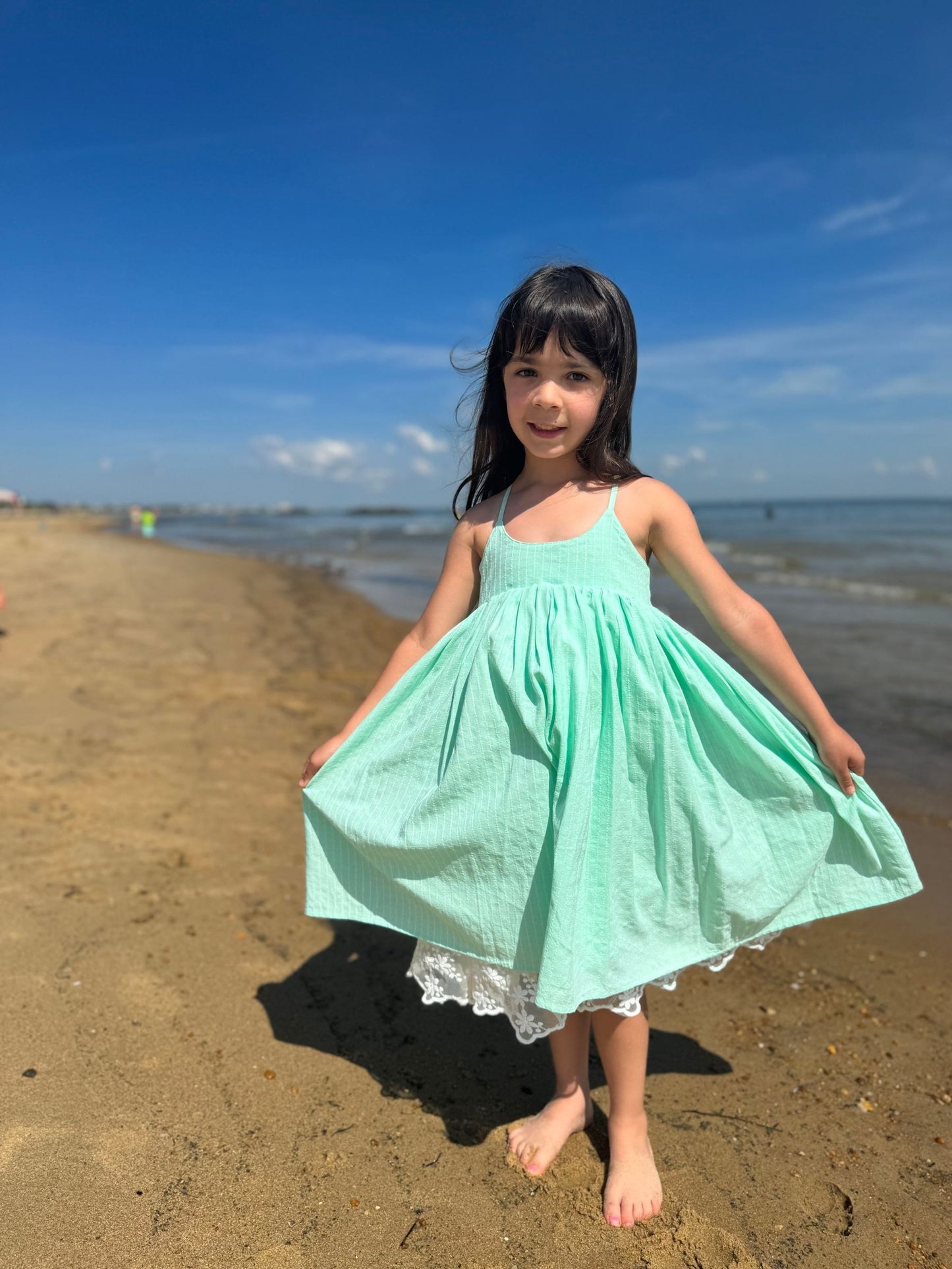 Marin Reversible Dress, Aqua