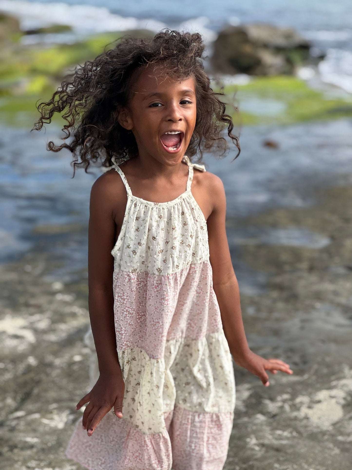 Kit Dress, Pink Mixed Floral