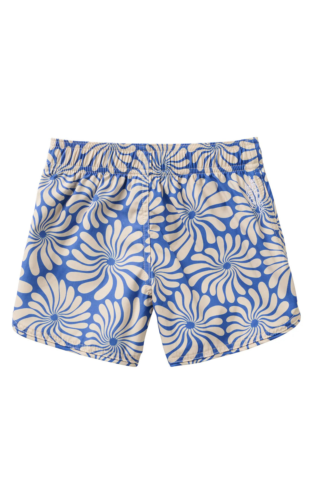 Wavy Flowers Boardshorts, Navy