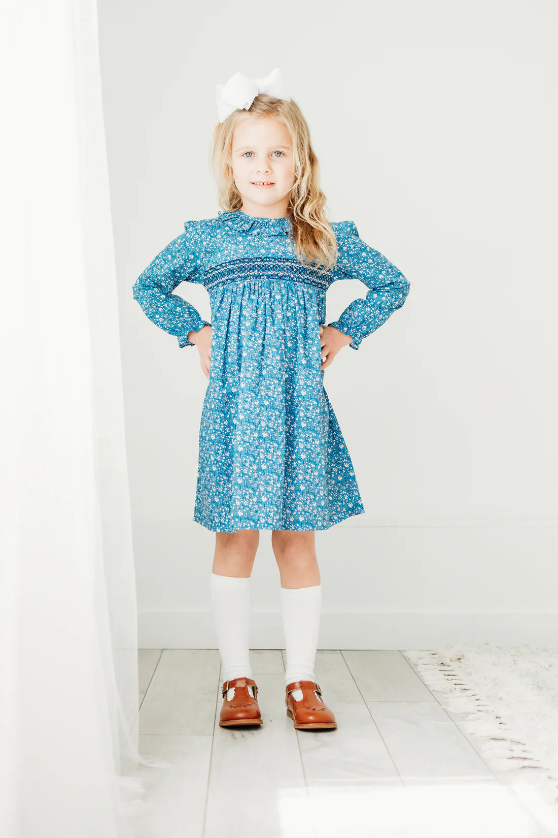 Claire Floral Smocked Dress