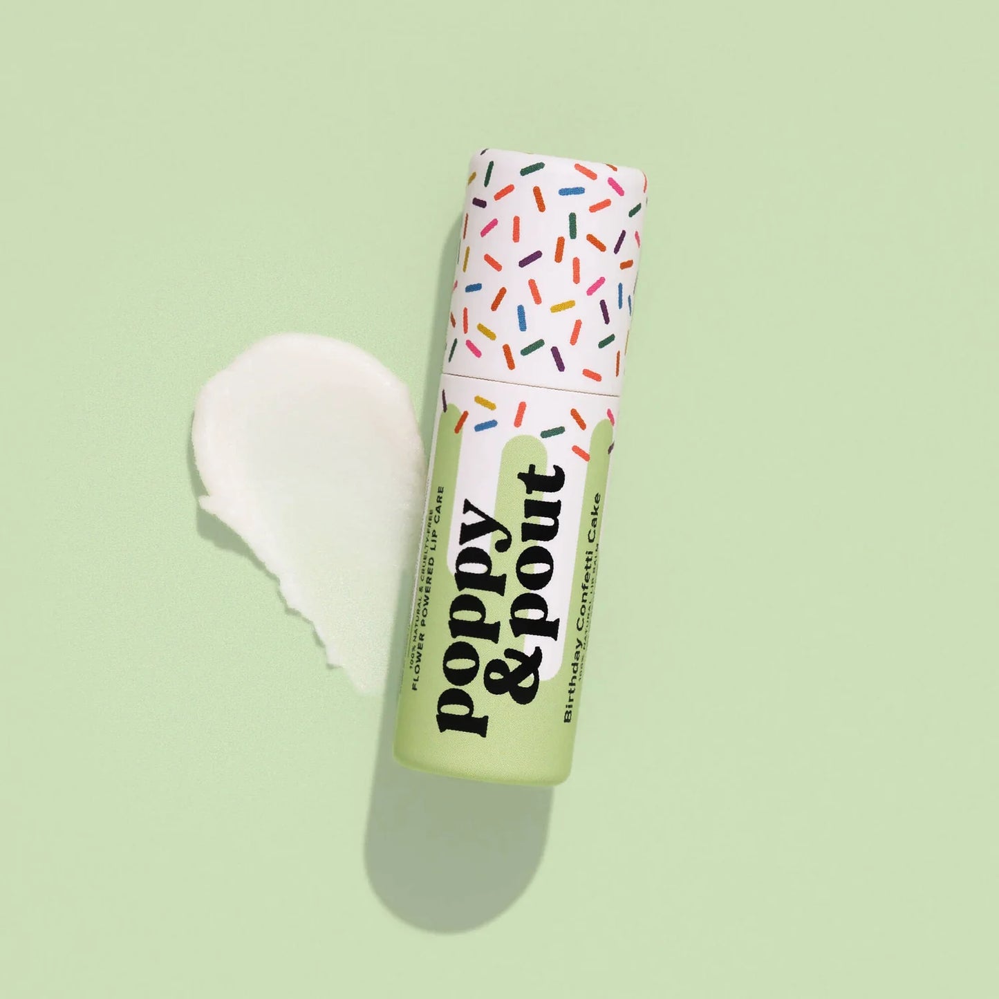 Birthday Confetti Cake Lip Balm, Green
