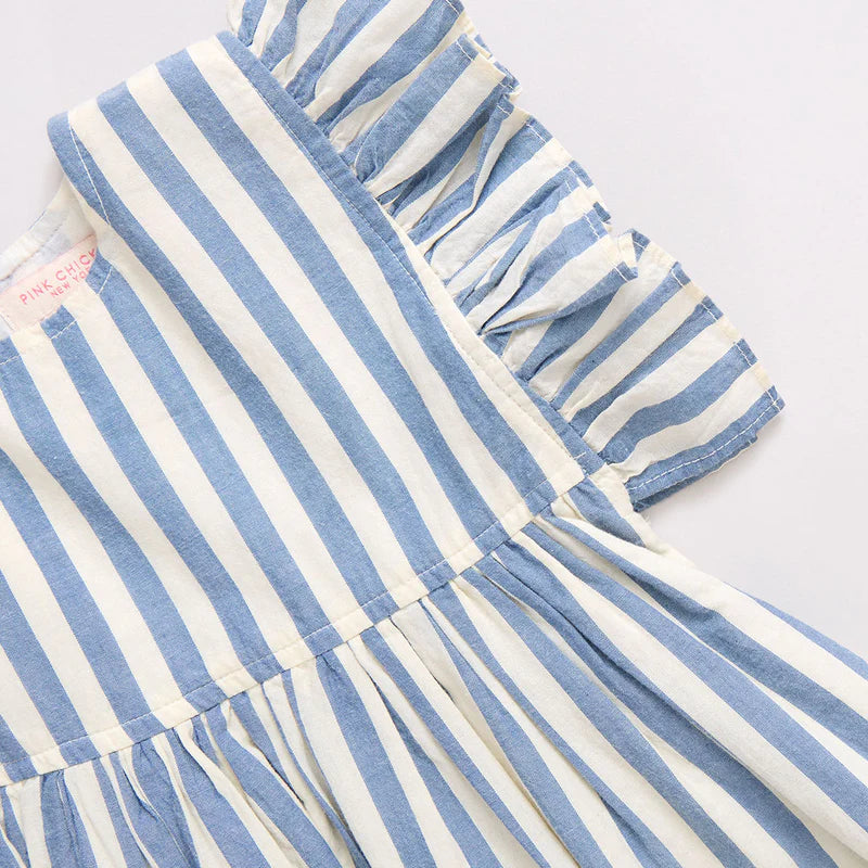 Sarita Dress, Blue Stripe