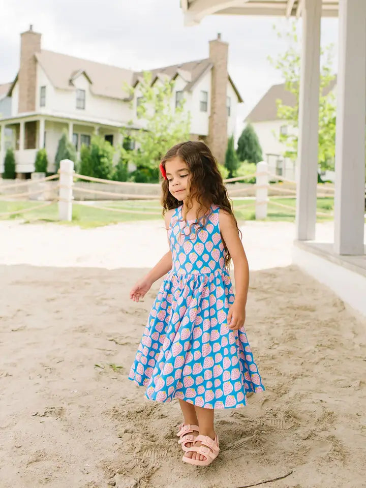 Sofia Dress in Strawberry