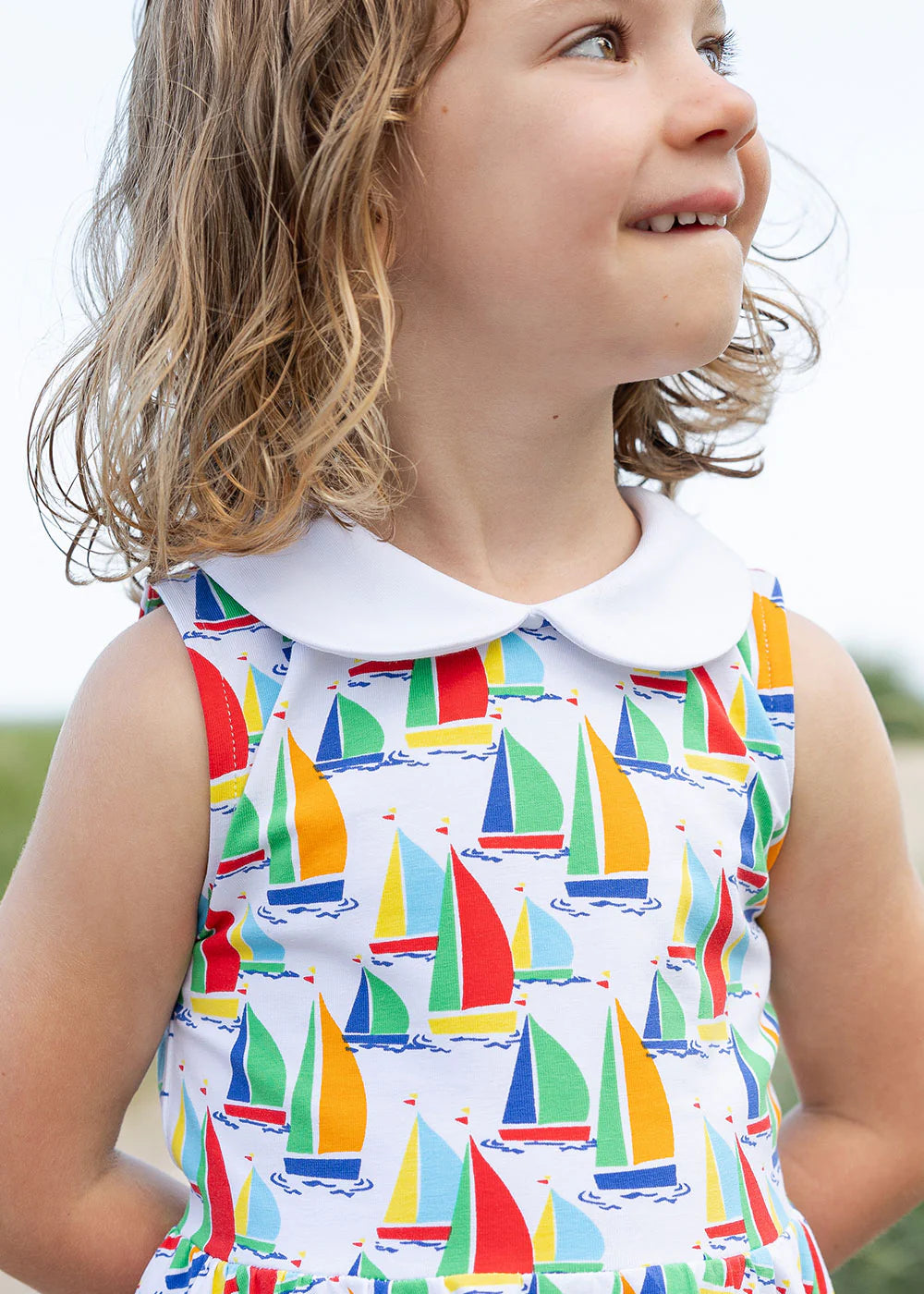 Sailboat Print Twirl Dress
