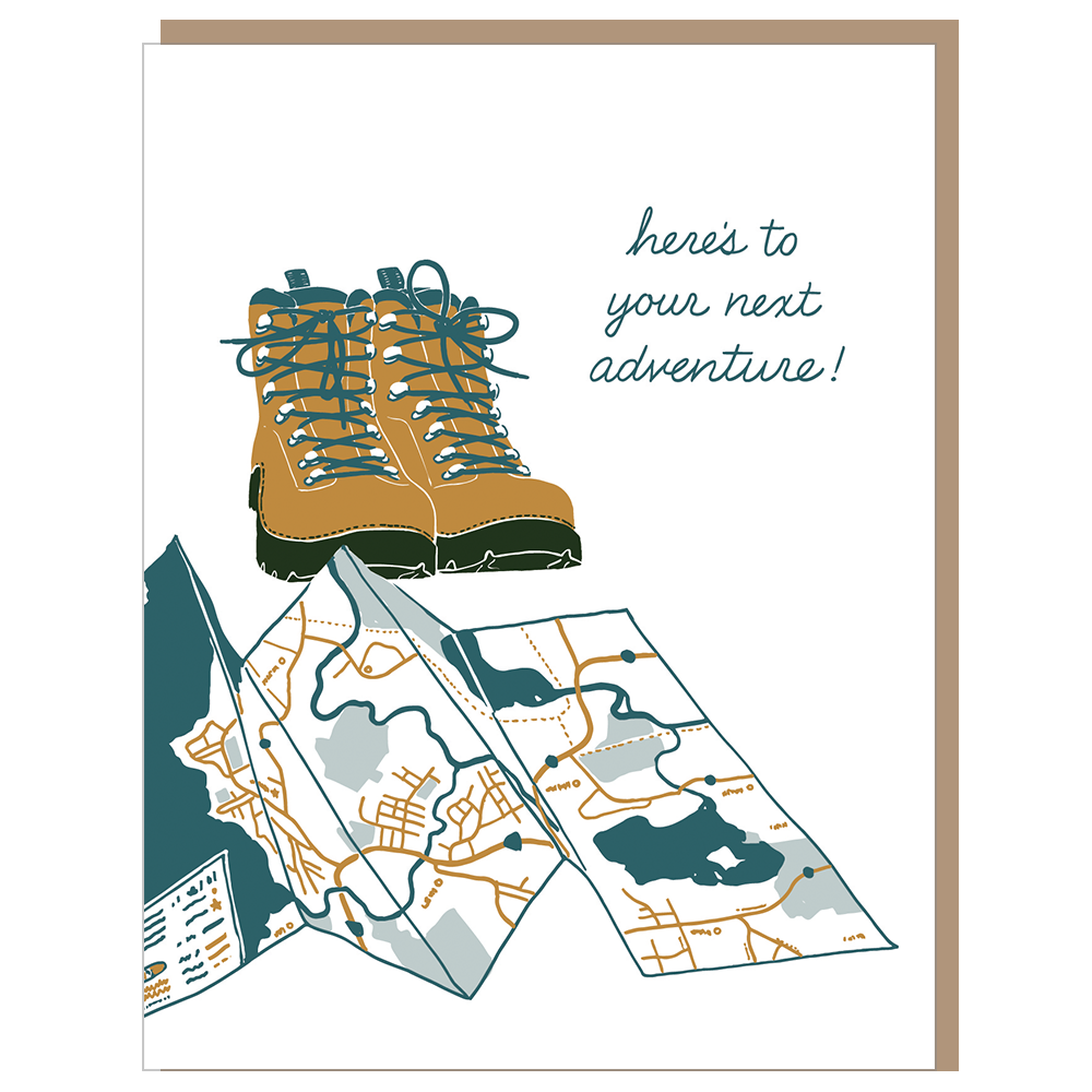 Hiking Boots Congratulations Card