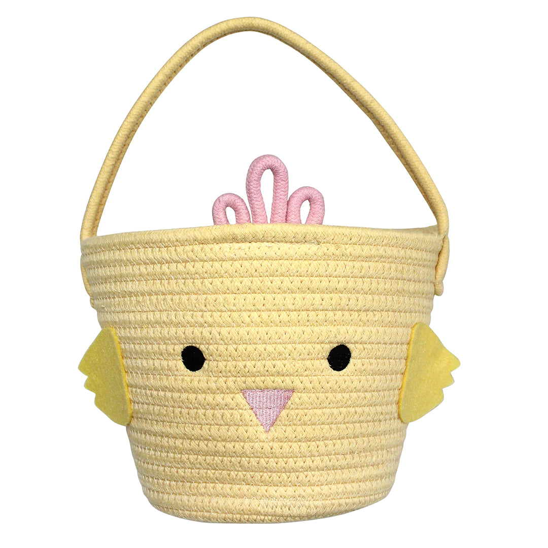 Chick Rope Easter Basket, Yellow