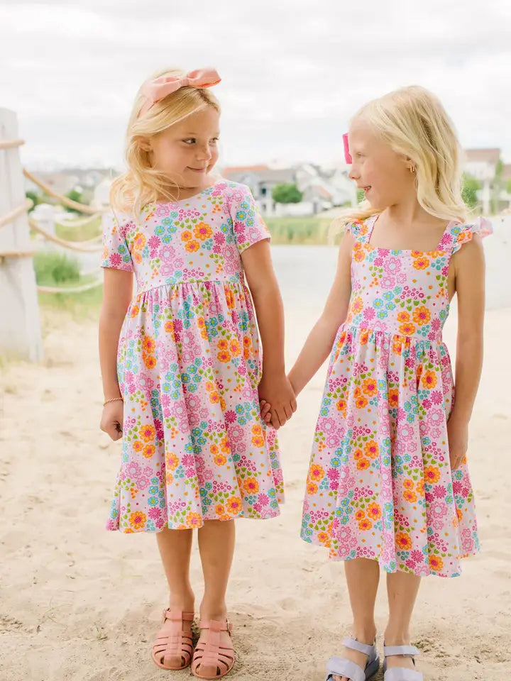 Rosita Dress in Pink Flowers