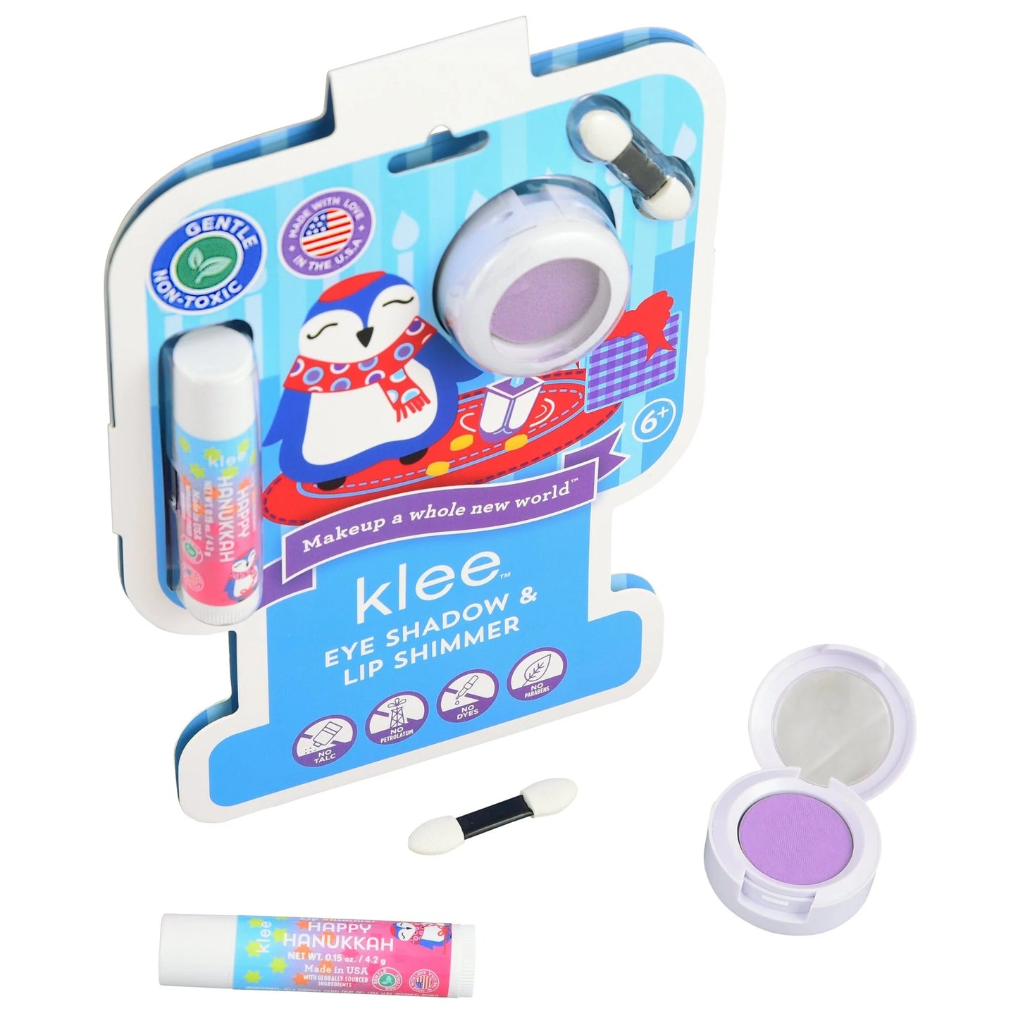 Hanukkah Eye Shadow and Lip Shimmer Set, Dreidel Twinkle