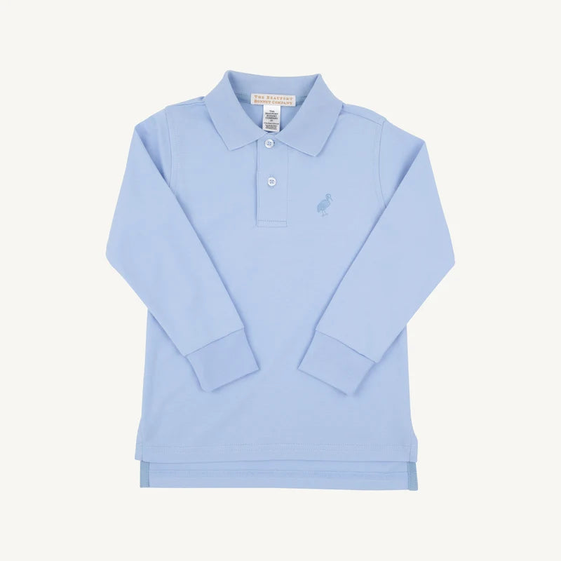 L/S Prim and Proper Polo, Beale Street Blue
