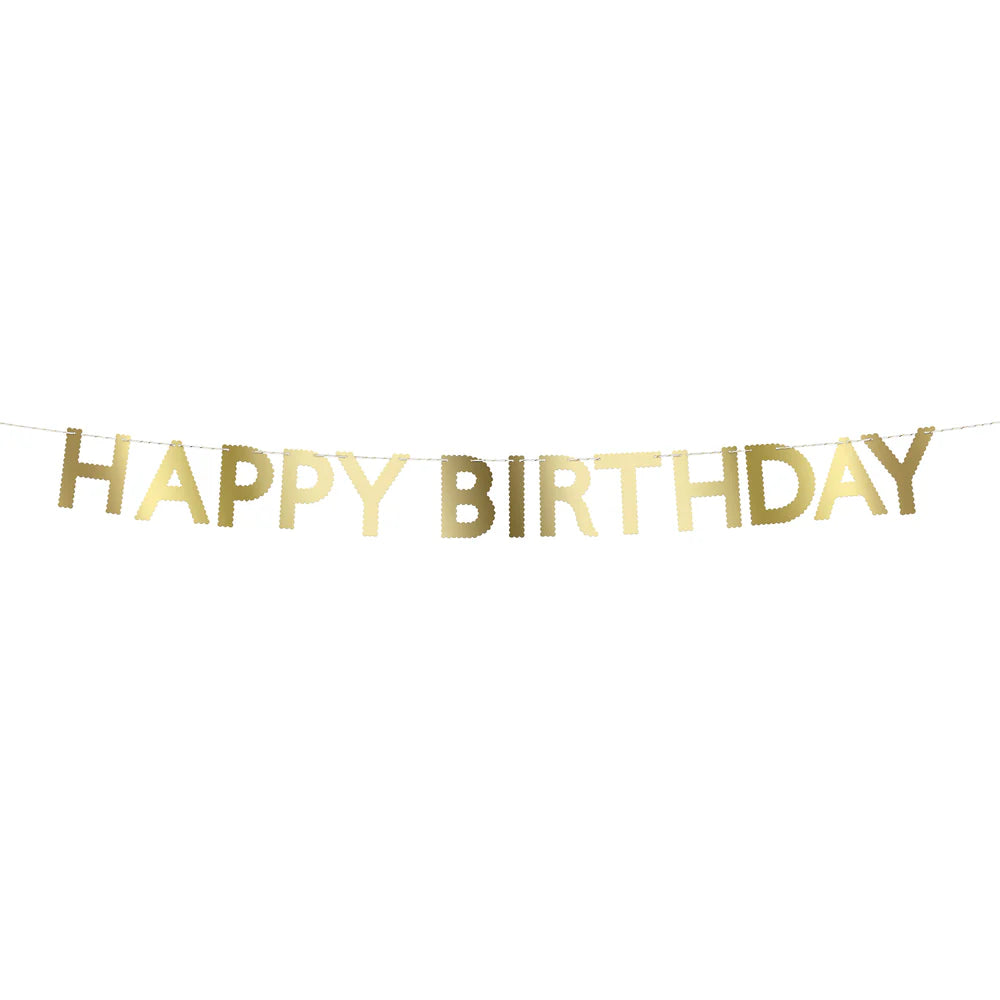 Gold Scallop Birthday Garland