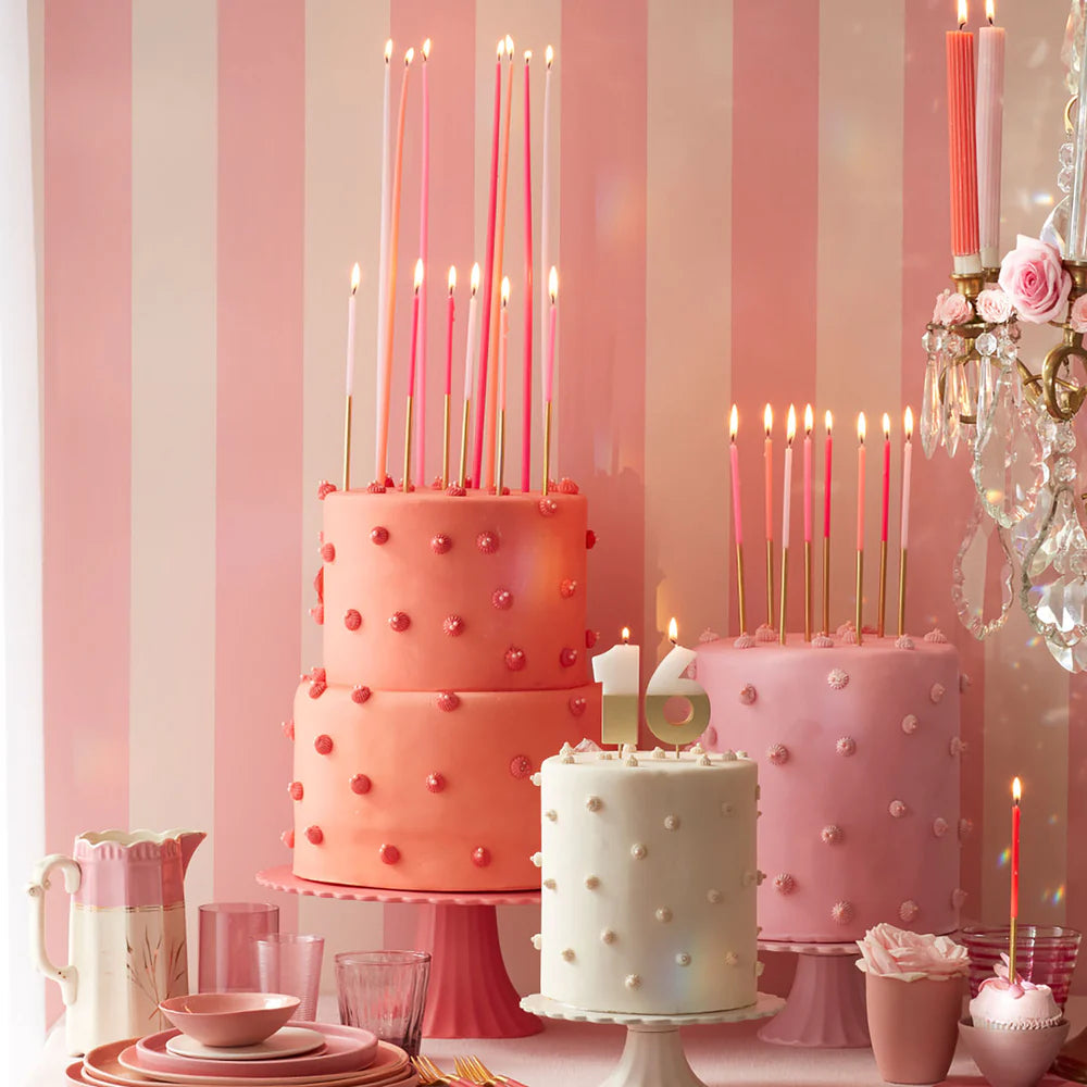 Gold Dipped Number Candle (0-9)