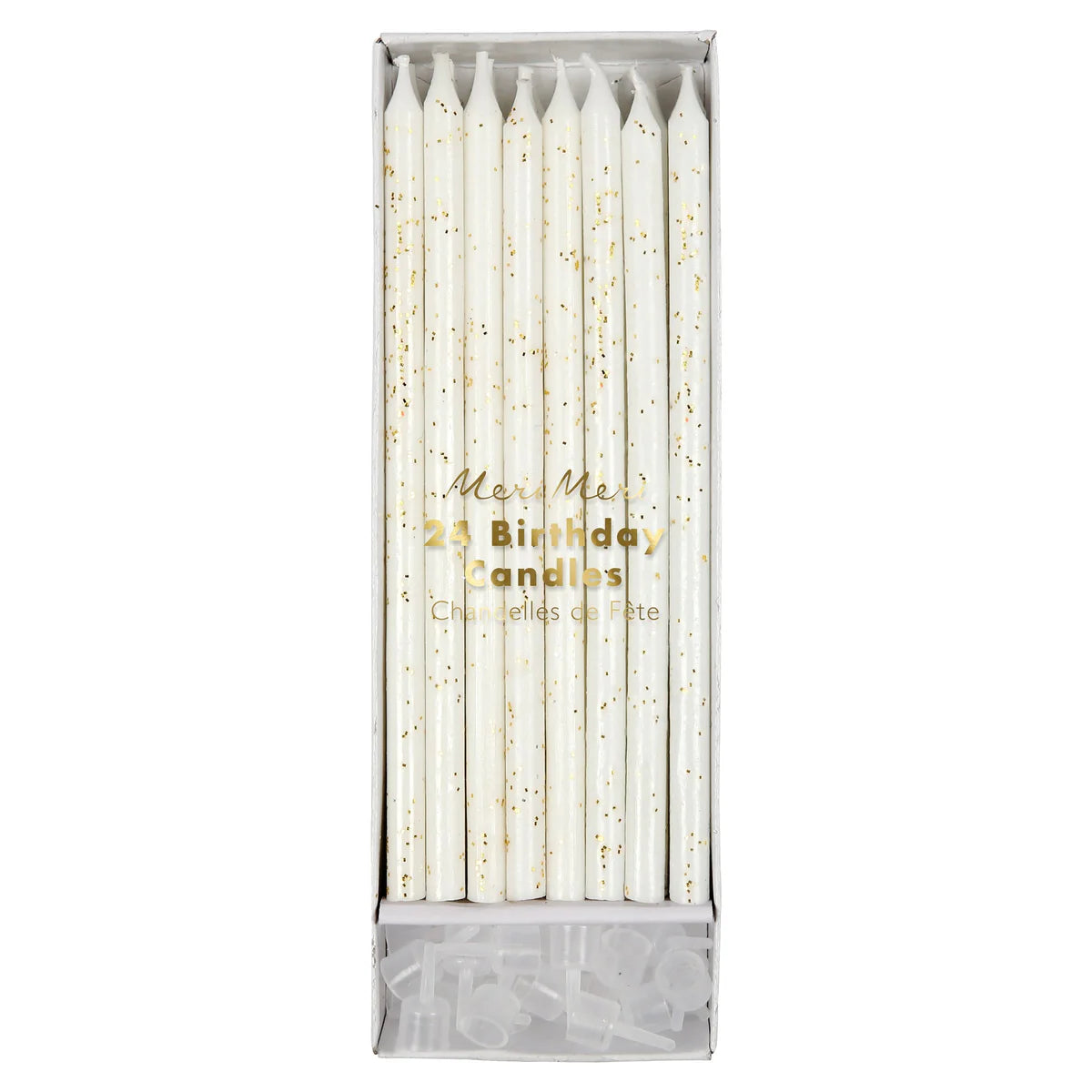 Gold Glitter Candles
