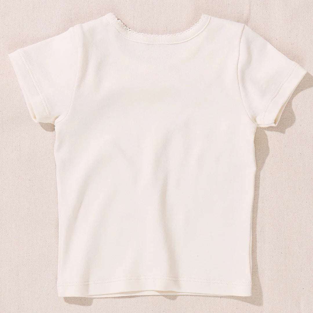 Seesaw L/S Rib T-Shirt, Cream