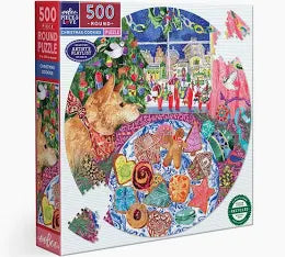 Christmas Cookies 500 Pc Round Puzzle