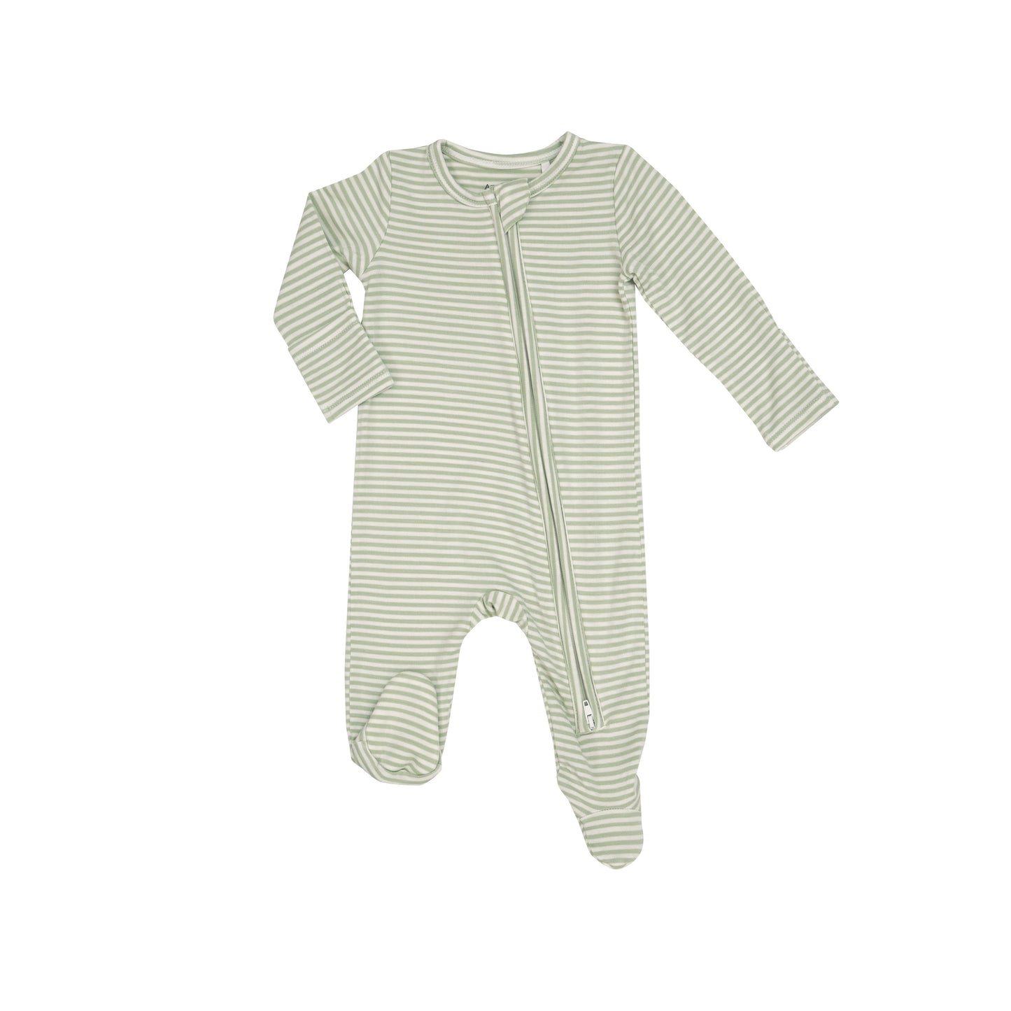 Footie w/Zipper, Woodland Swaddle Babies Stripe