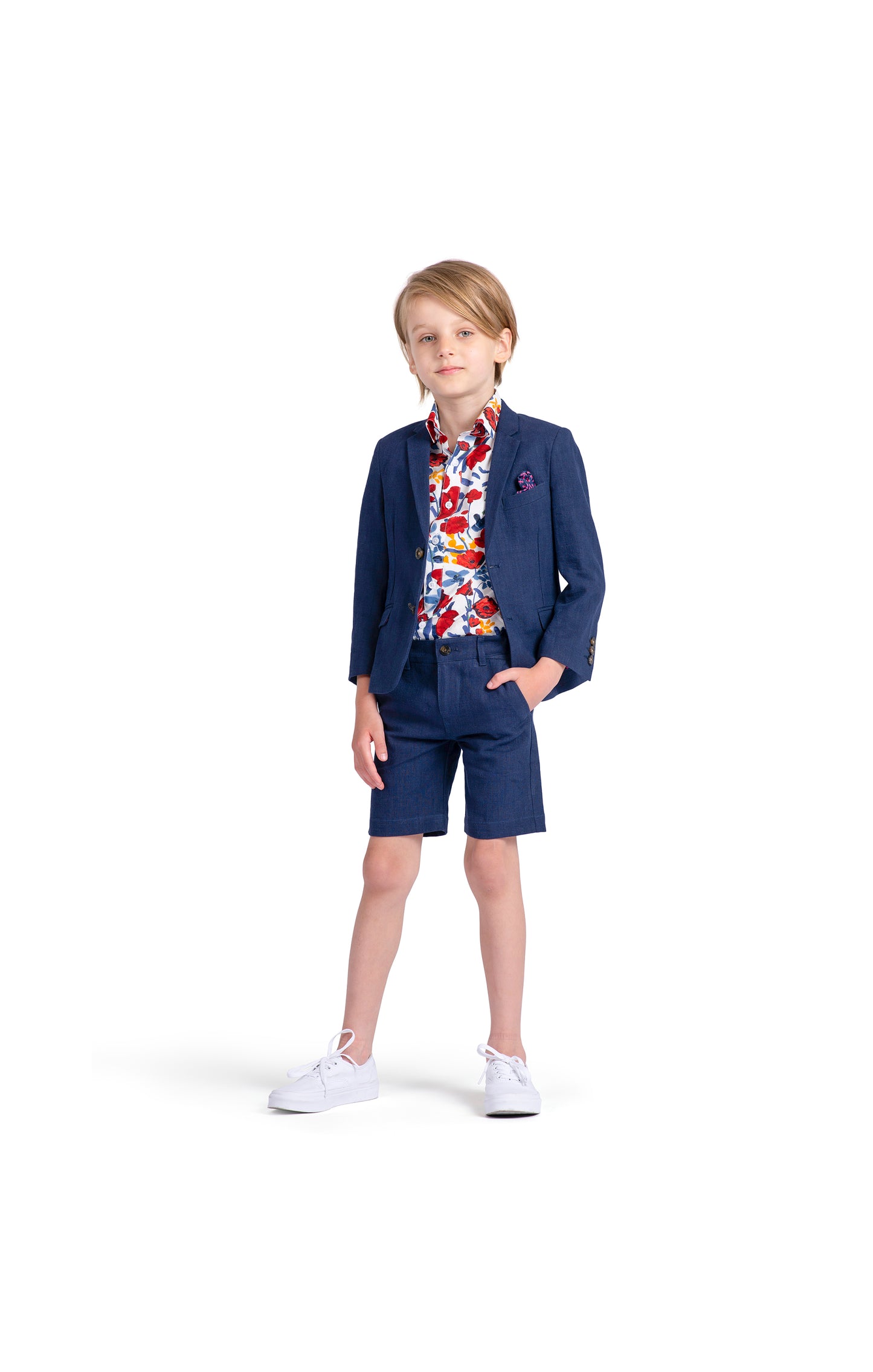 Trouser Shorts, Dark Navy