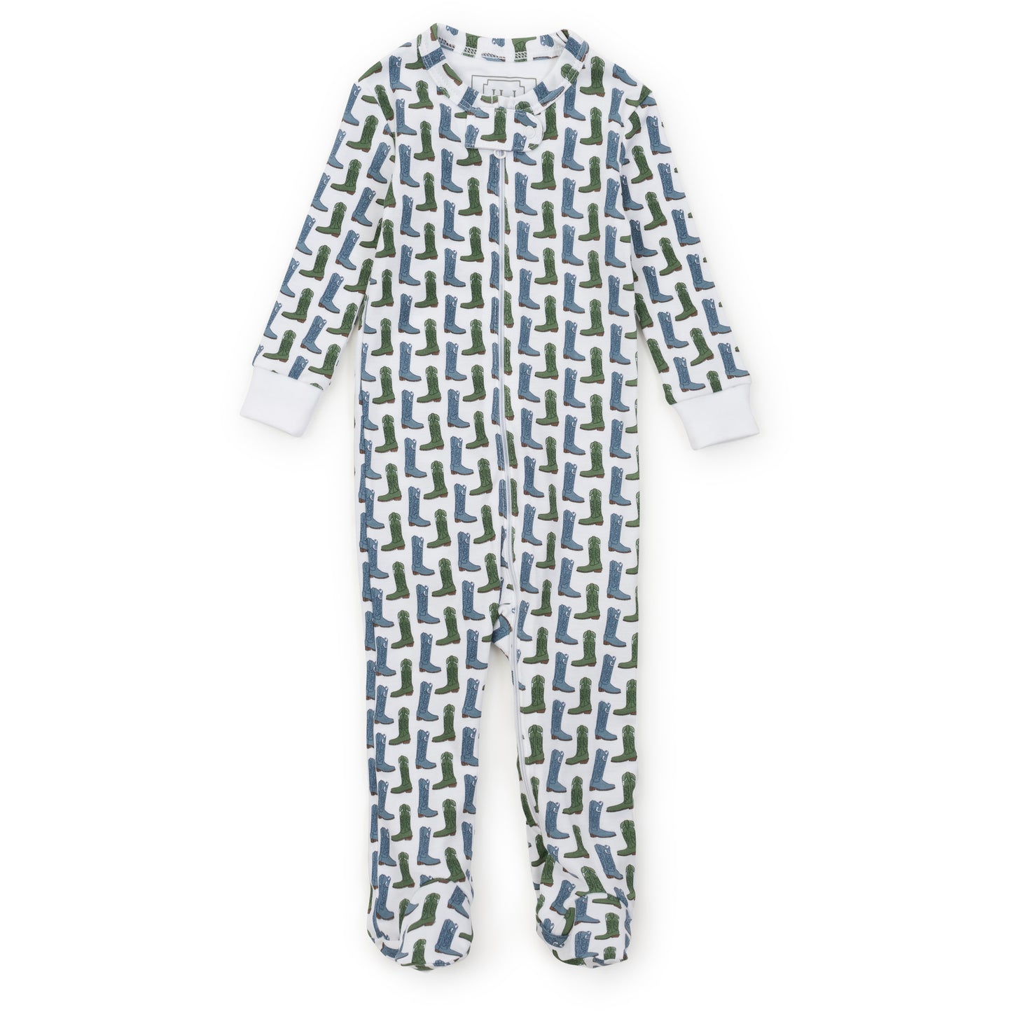 Parker Zipper Pajama, Cowboy Boots