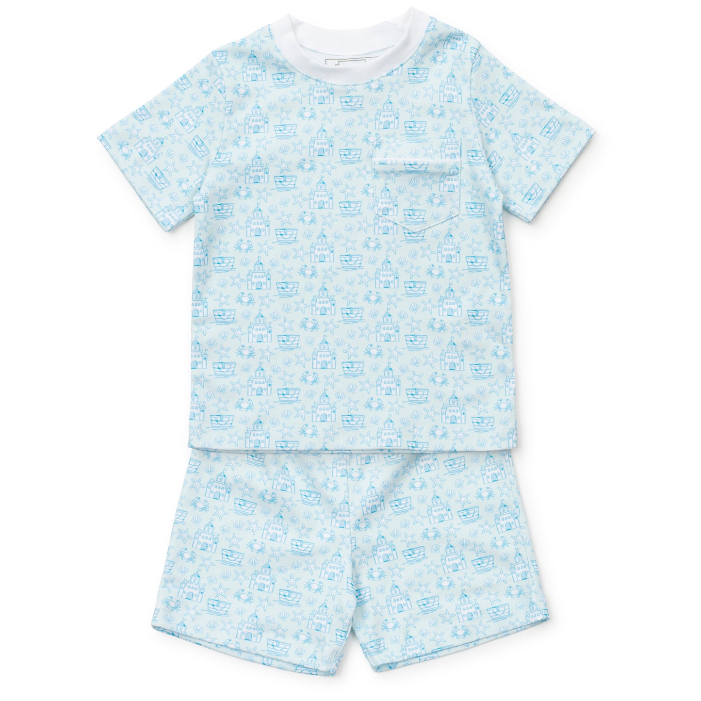 Charles Short Set, Blue Sandcastles