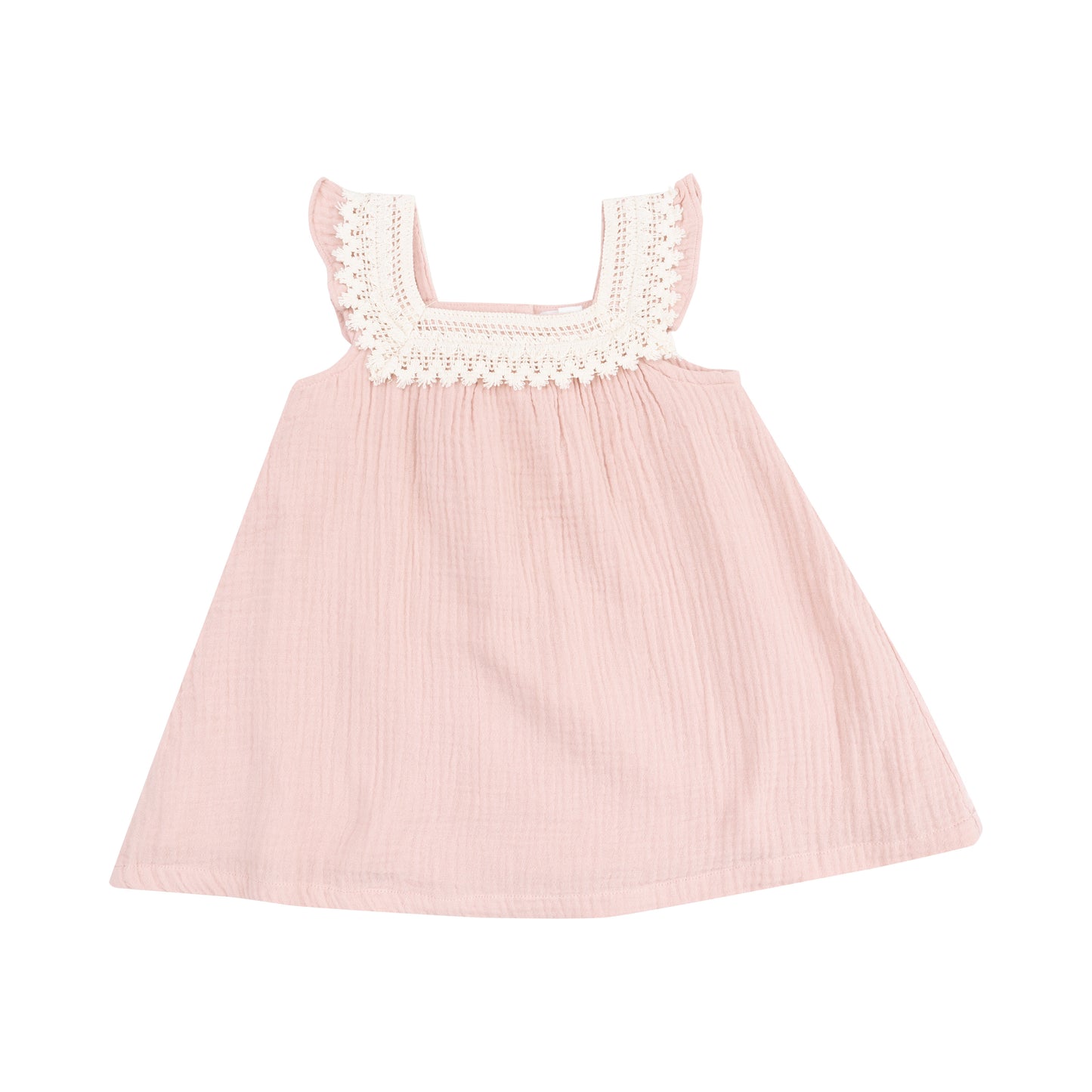 Muslin Rose Smoke Sundress w/Heart Crochet