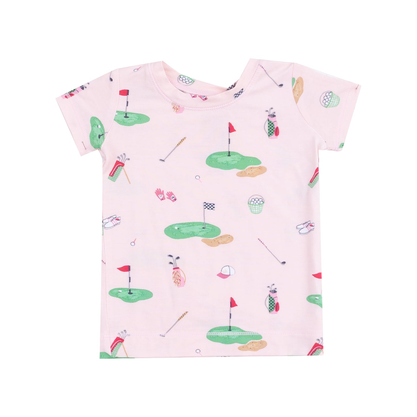 S/S Loungewear Set, Golf Things Pink