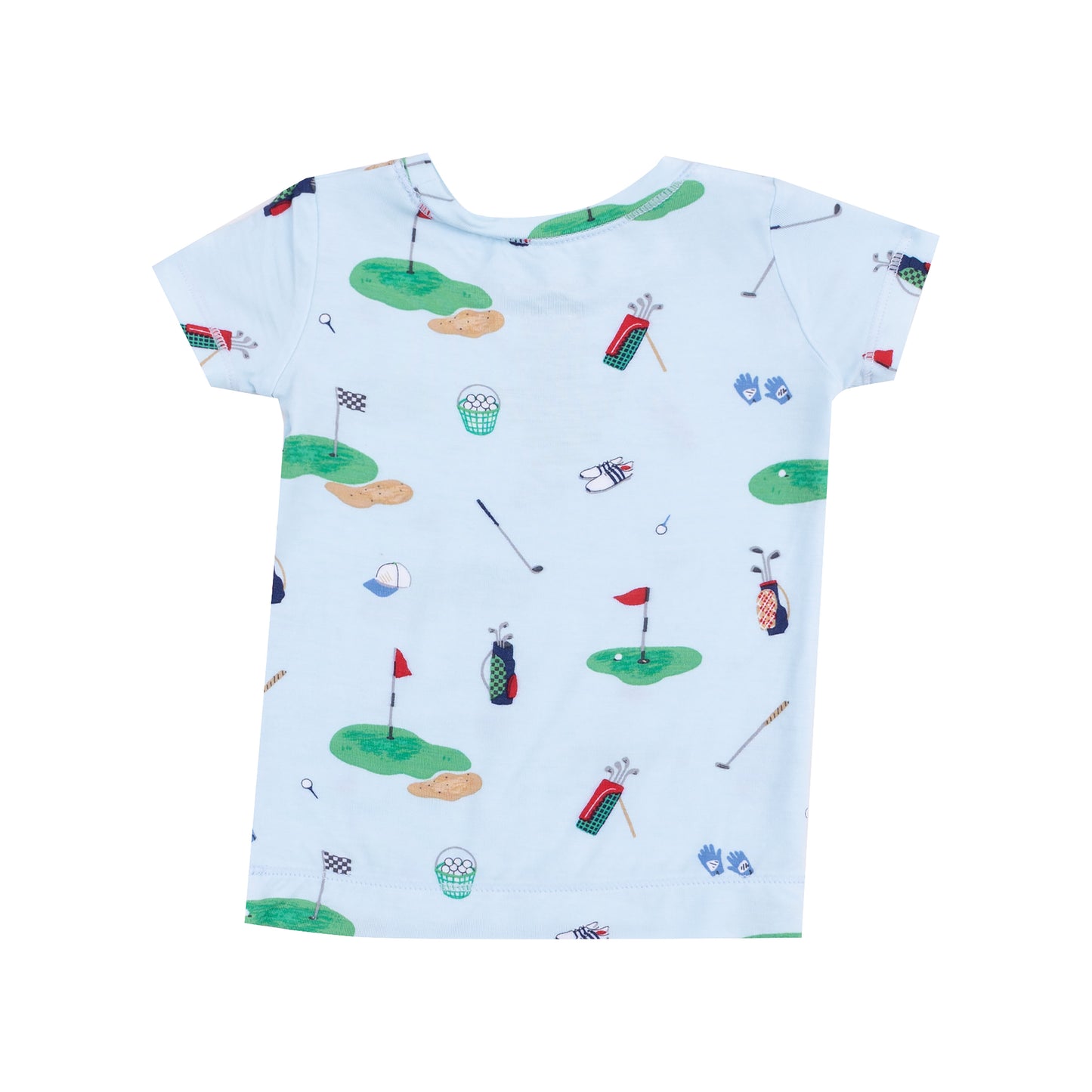 S/S Loungewear Set, Golf Things Blue