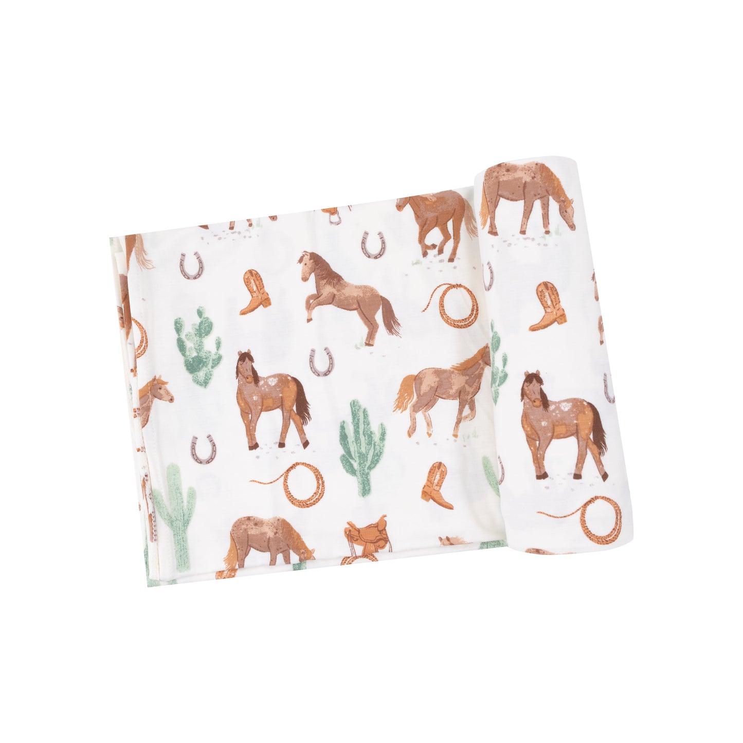 Swaddle Blanket, Western Horses