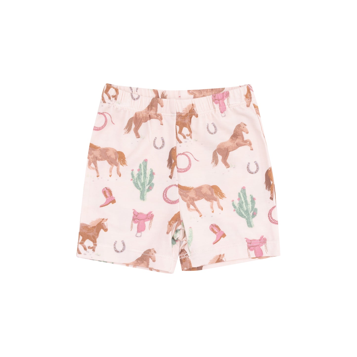 Short Set, Western Horses Pink