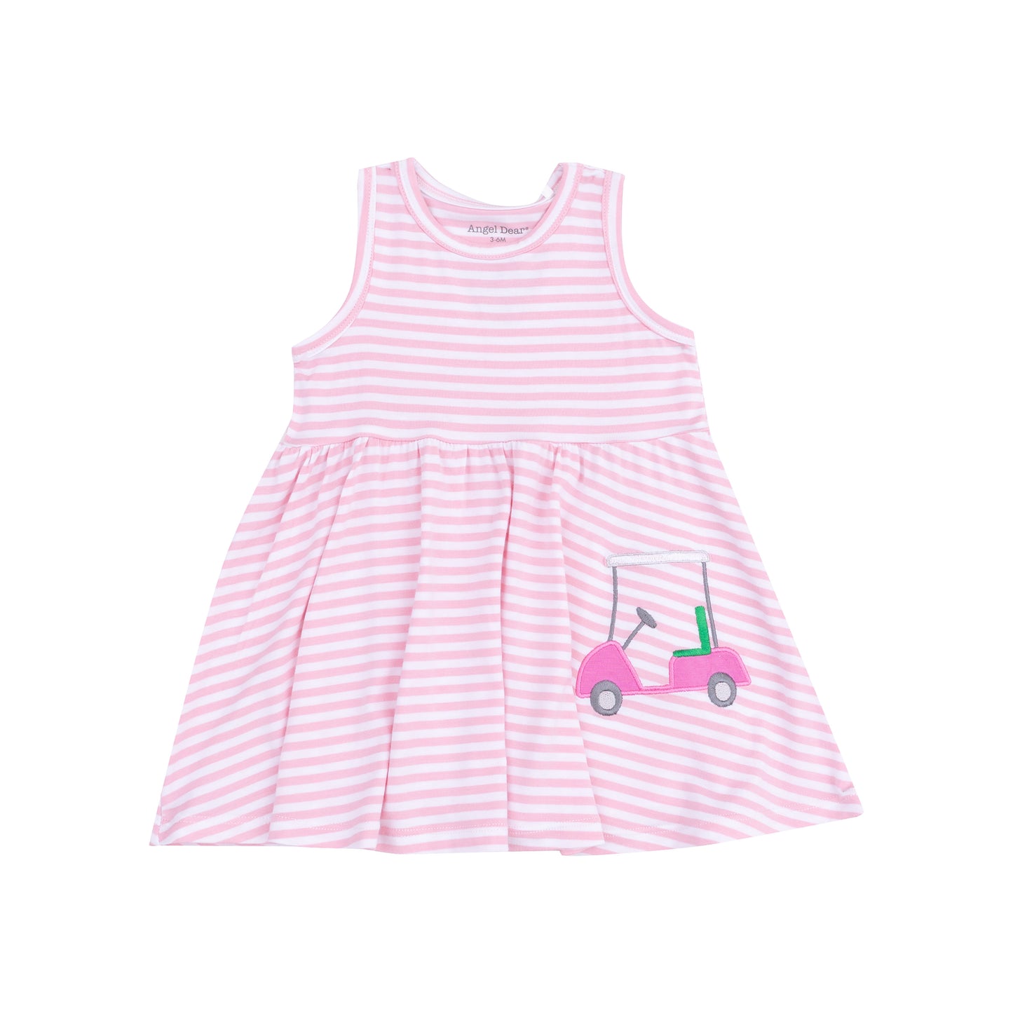 Tank Dress & Bloomer w/Applique, Golf Pink