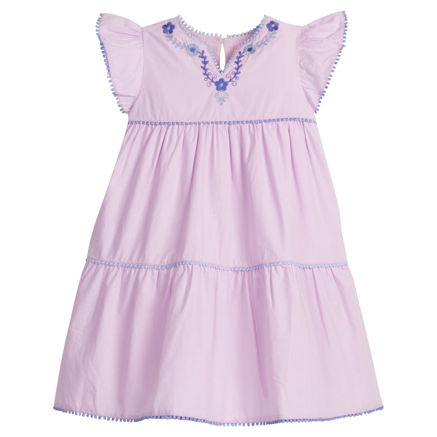 Positano Dress, Hydrangea Embroidery