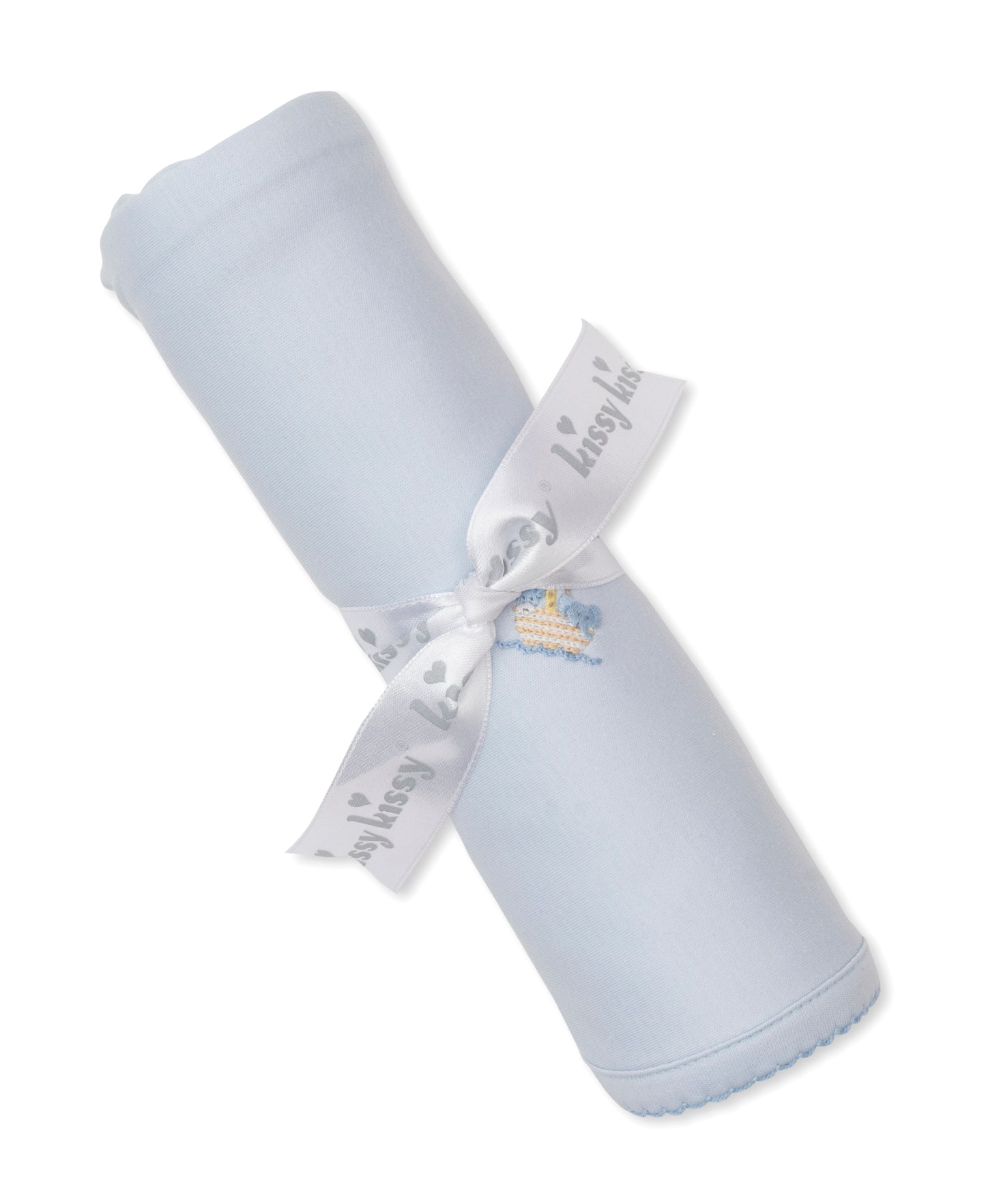 Premier Blanket w/Hand Emb., Noah's Ark, Blue