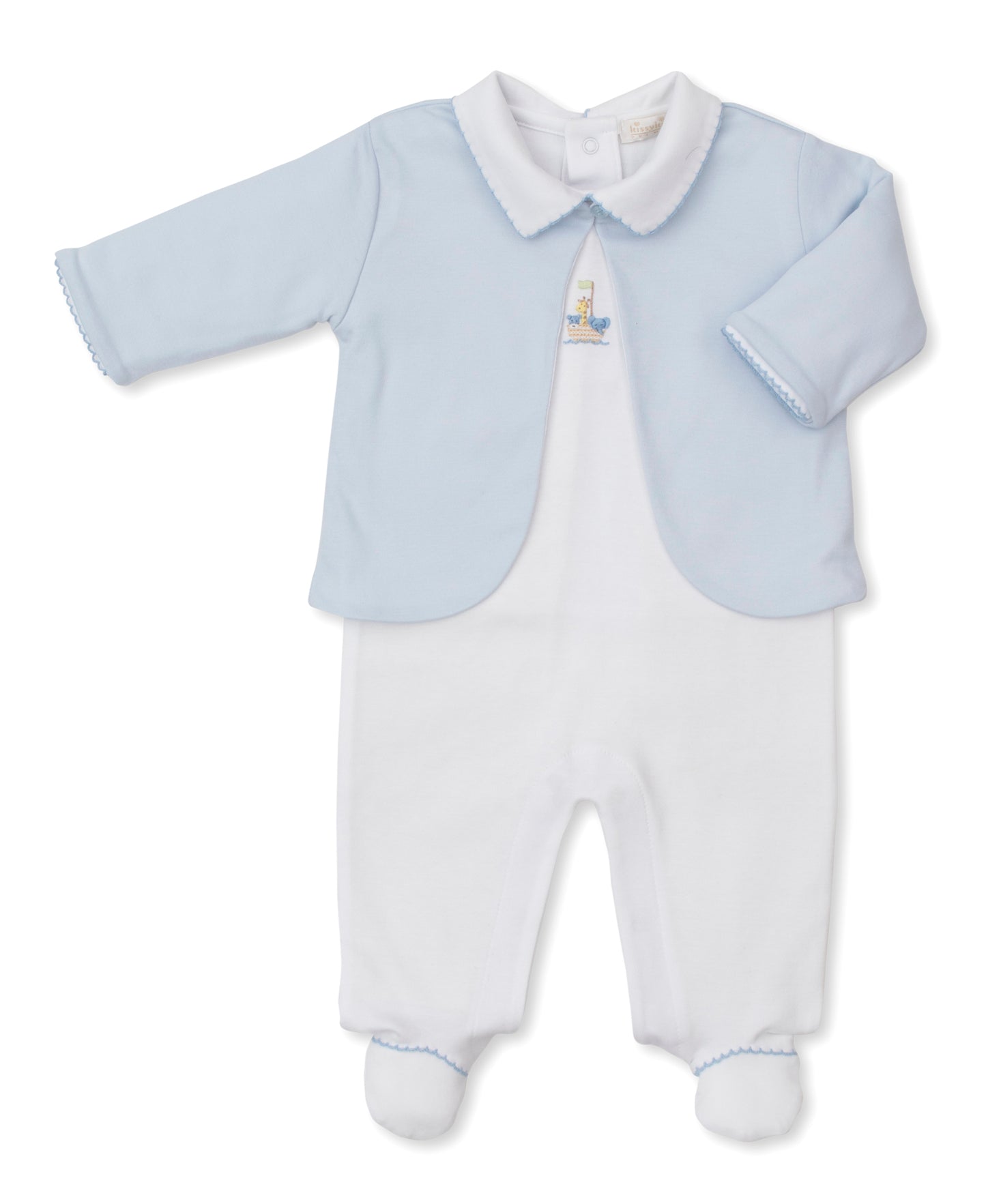 Premier Footie w/Jacket Set, Noah's Ark, Blue